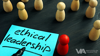 Ethical leadership practices that are grounded in character strengths and build trust.